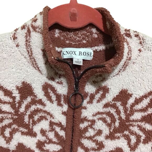 Knox Rose Pale Pink Mauve Sherpa Fleece Pullover S - Picture 2 of 8